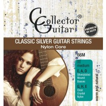 CollectorGuitar 66M Konzertgitarren-Saiten Classic Silver Guitar Strings Nylon Core 